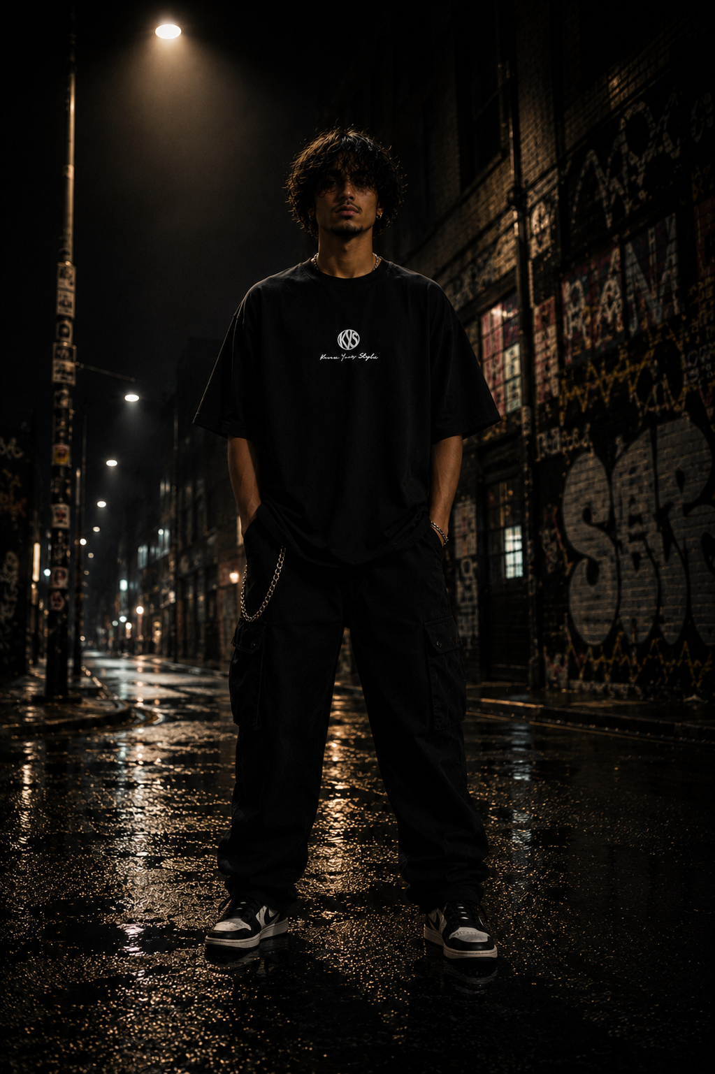 Life Update Oversized Tee front print detail - KYS streetwear