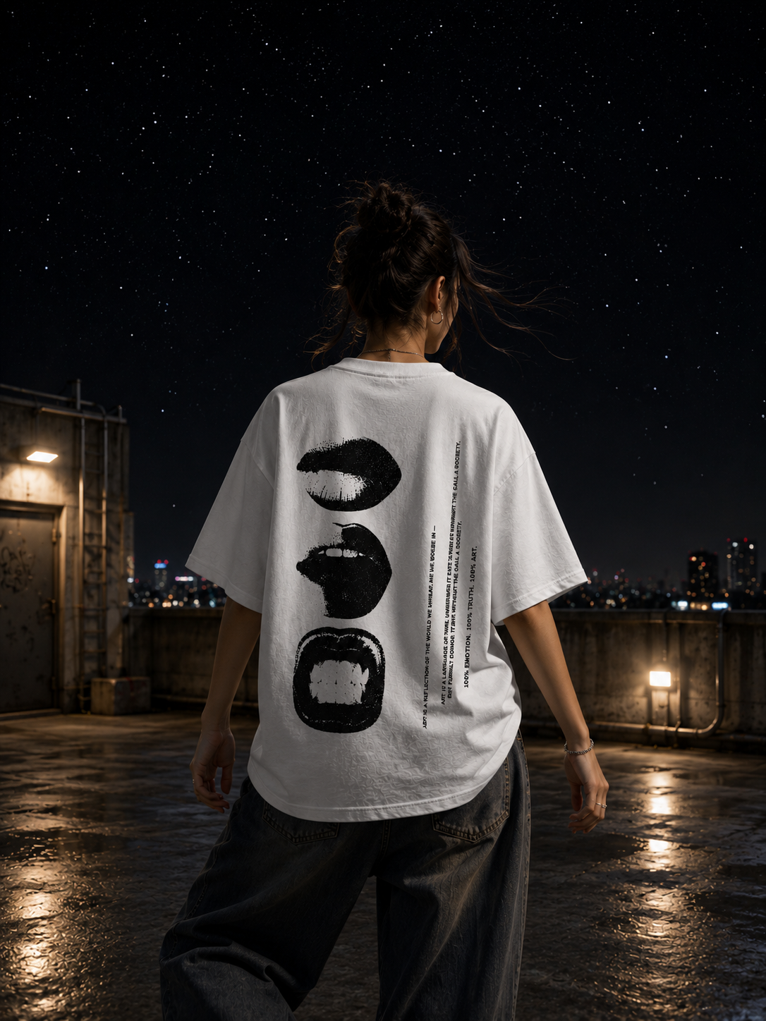 Speak Less Graphic Tee back view - KYS streetwear